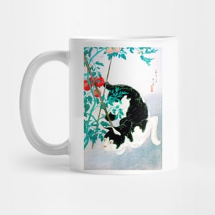 Cat with Tomato Plant, Japan 1931, Takahashi Shōtei Mug